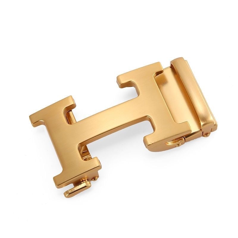 Автоматична катарама за колан, сплав, елипсовидна форма, модел с букви, бизнес стил