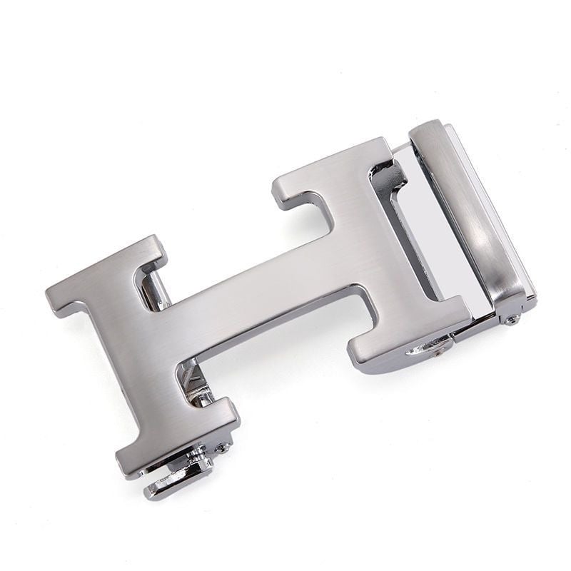 Автоматична катарама за колан, сплав, елипсовидна форма, модел с букви, бизнес стил