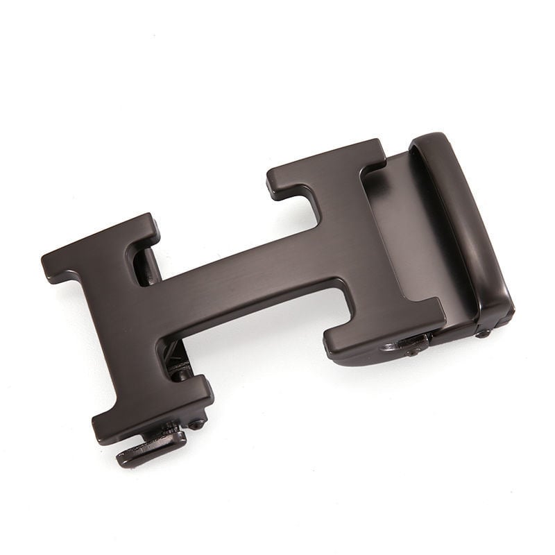 Автоматична катарама за колан, сплав, елипсовидна форма, модел с букви, бизнес стил