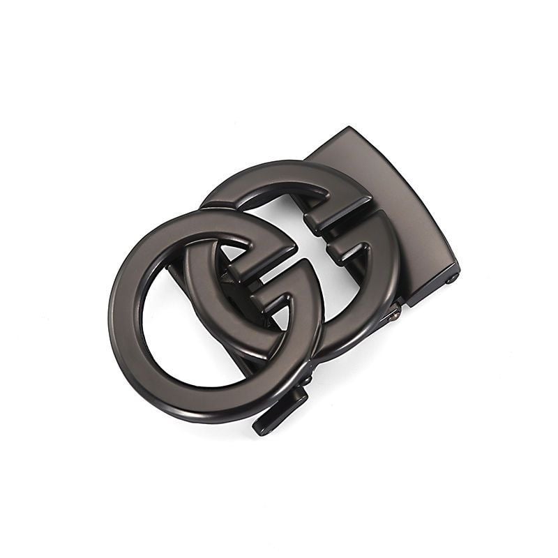 Автоматична катарама за колан, сплав, елипсовидна форма, модел с букви, бизнес стил