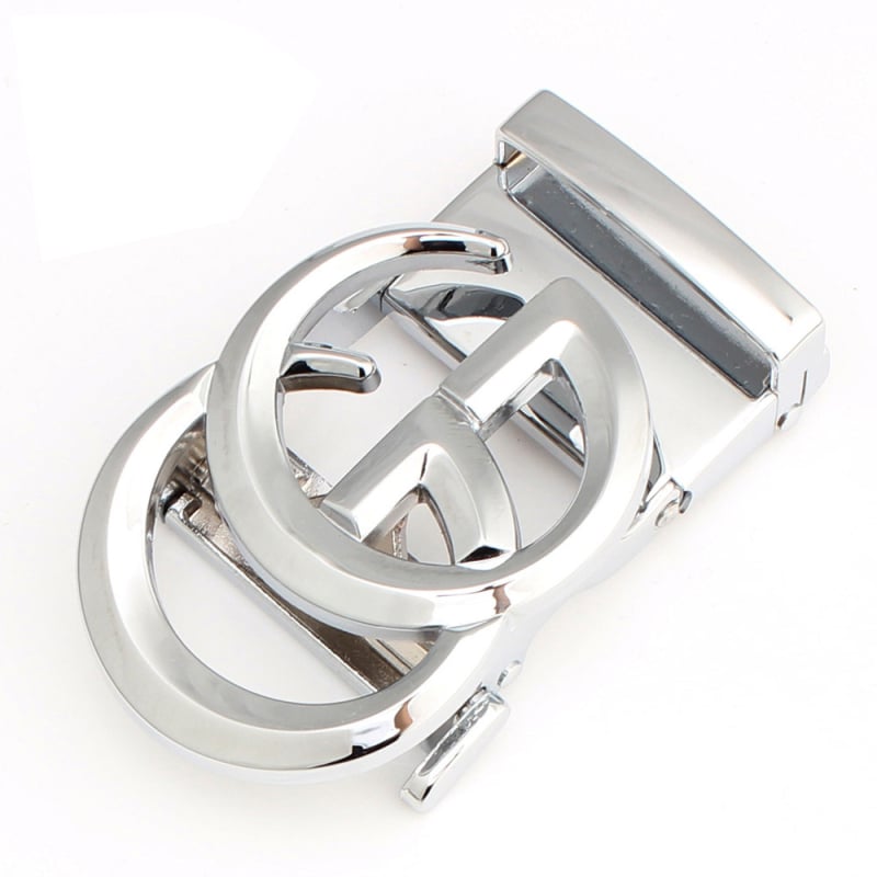 Автоматична катарама за колан, сплав, елипсовидна форма, модел с букви, бизнес стил