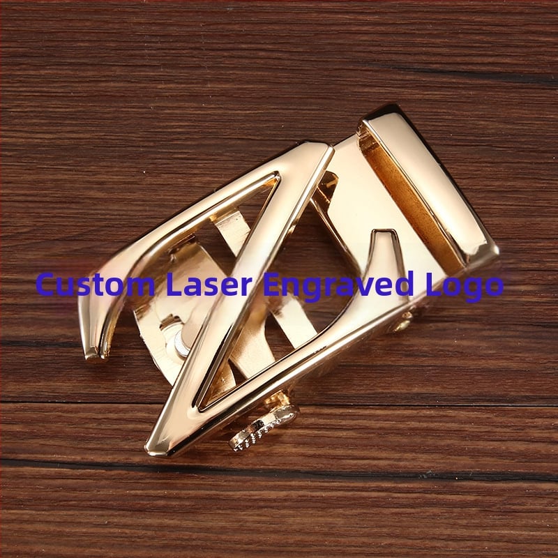 Автоматична катарама за колан, сплав, елипсовидна форма, модел с букви, бизнес стил