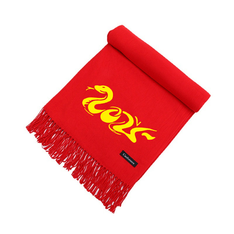 Mesterséges kasmír sál, twill kötés, nyomtatott dizájn, meleg, egyszínű