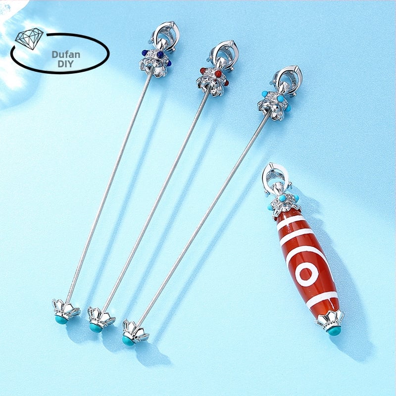 Réz nyaklánc elektroplattázott részletekkel, etnikus stílus, irodalmi retro, 2024 tavasza