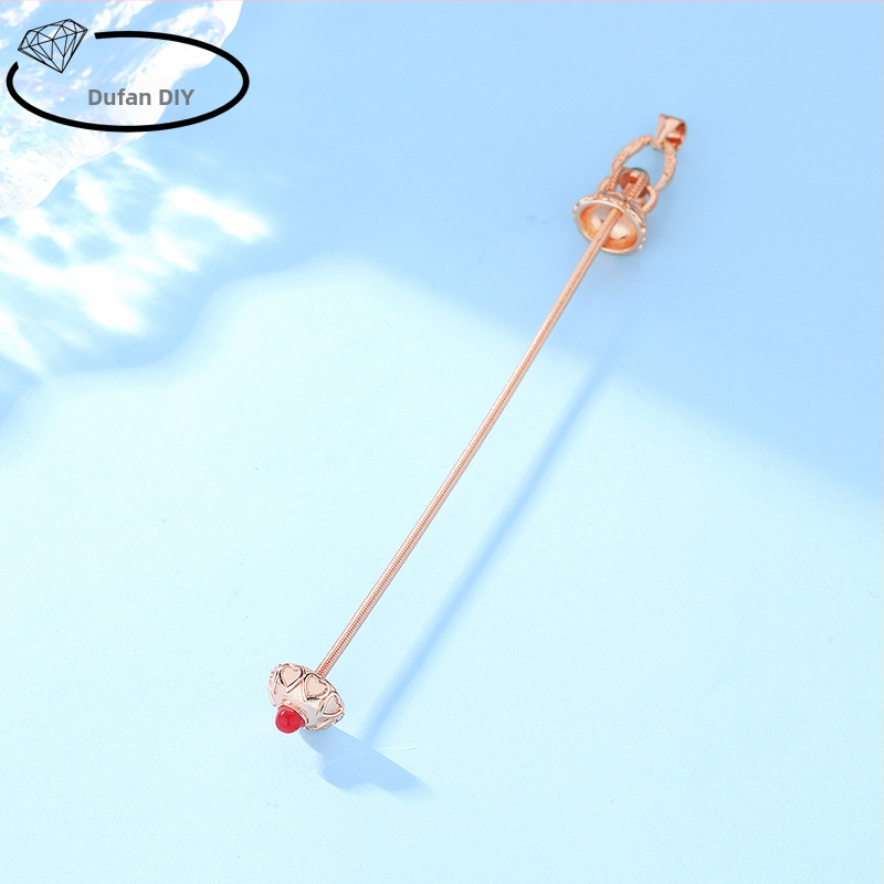 Réz nyaklánc elektroplattázott részletekkel, etnikus stílus, irodalmi retro, 2024 tavasza