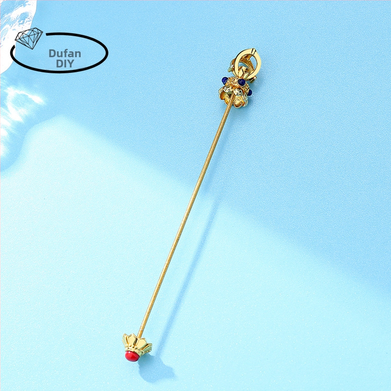 Réz nyaklánc elektroplattázott részletekkel, etnikus stílus, irodalmi retro, 2024 tavasza