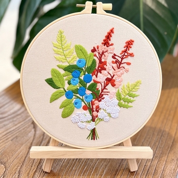 Lu hímzés DIY készlet – európai stílusú 3D textilhímzés kezdőknek