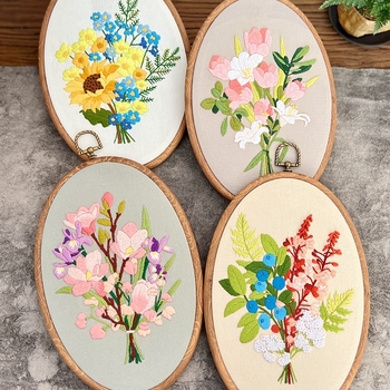 Lu hímzés DIY készlet – európai stílusú 3D textilhímzés kezdőknek