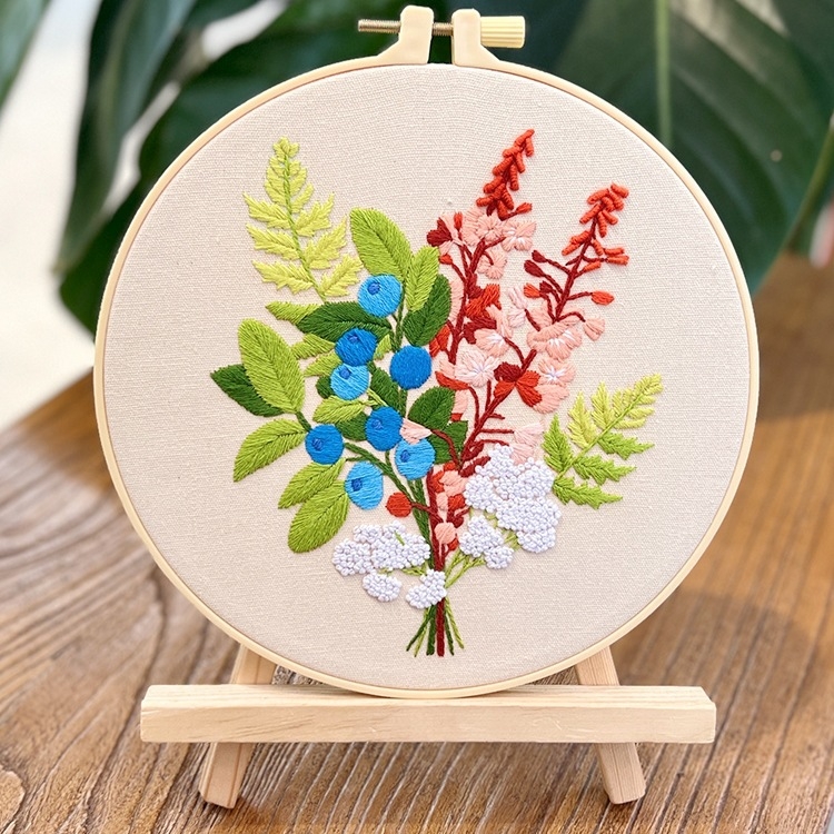 Lu hímzés DIY készlet – európai stílusú 3D textilhímzés kezdőknek