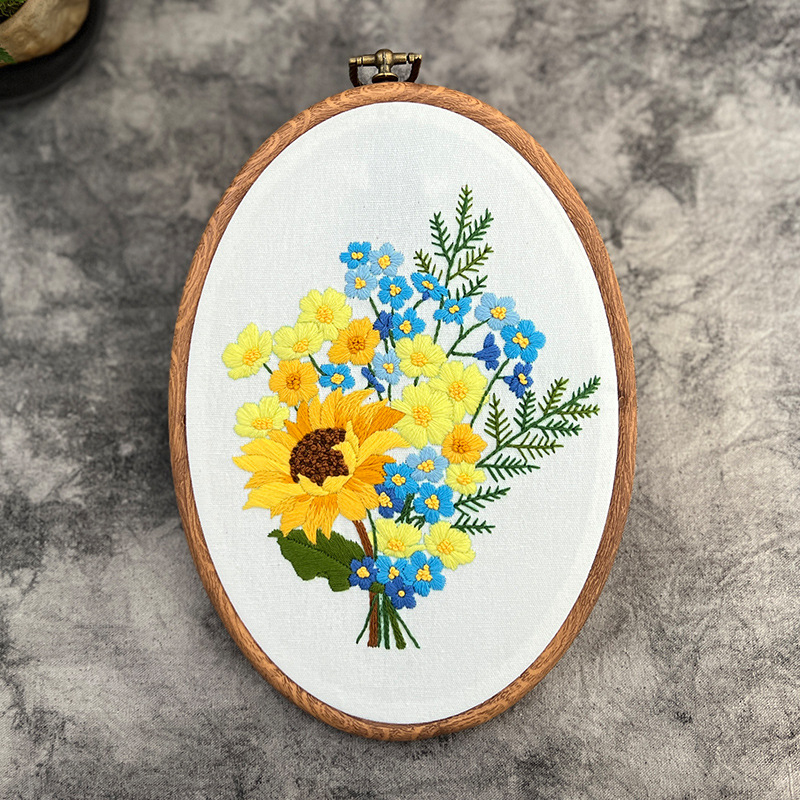 Lu hímzés DIY készlet – európai stílusú 3D textilhímzés kezdőknek