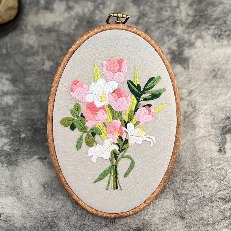 Lu hímzés DIY készlet – európai stílusú 3D textilhímzés kezdőknek