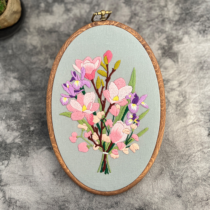 Lu hímzés DIY készlet – európai stílusú 3D textilhímzés kezdőknek