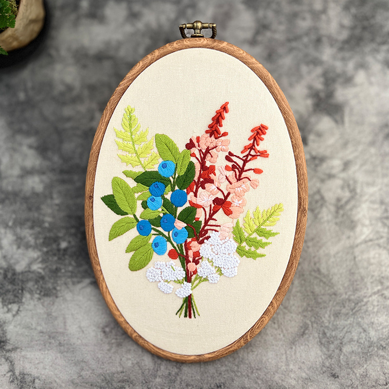 Lu hímzés DIY készlet – európai stílusú 3D textilhímzés kezdőknek