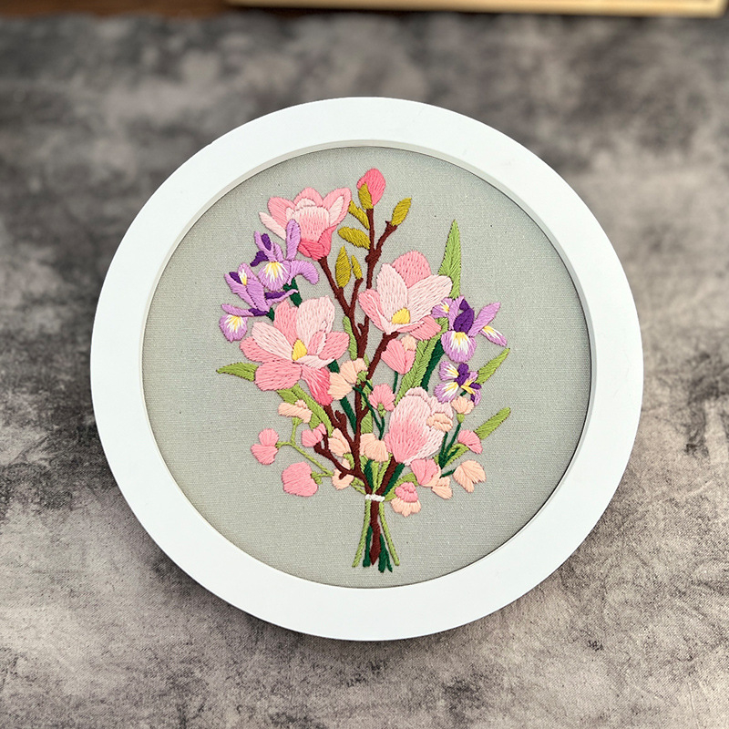 Lu hímzés DIY készlet – európai stílusú 3D textilhímzés kezdőknek