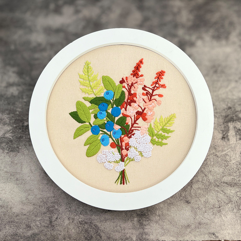 Lu hímzés DIY készlet – európai stílusú 3D textilhímzés kezdőknek