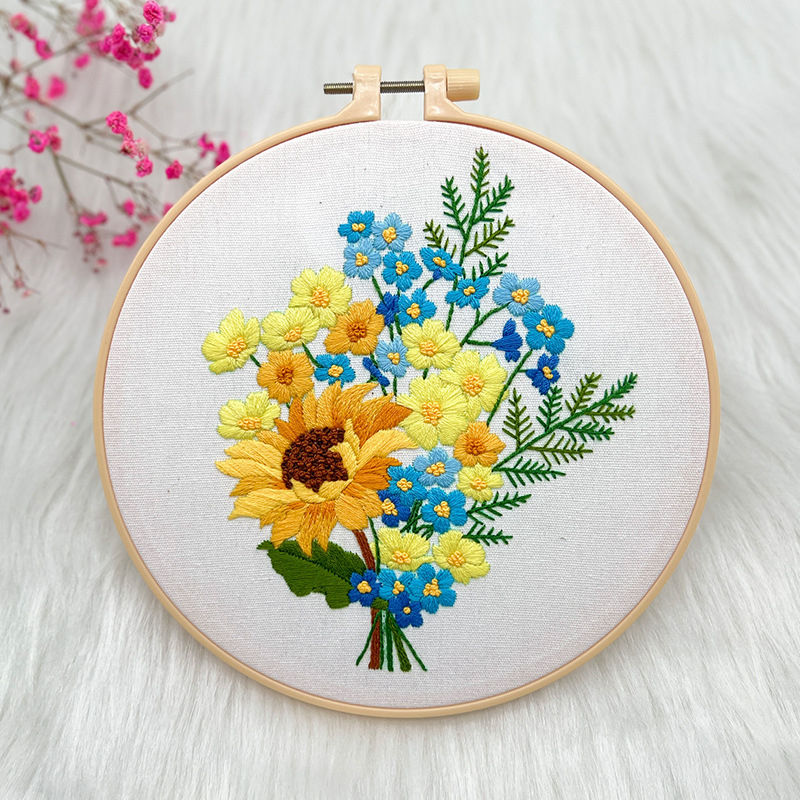 Lu hímzés DIY készlet – európai stílusú 3D textilhímzés kezdőknek