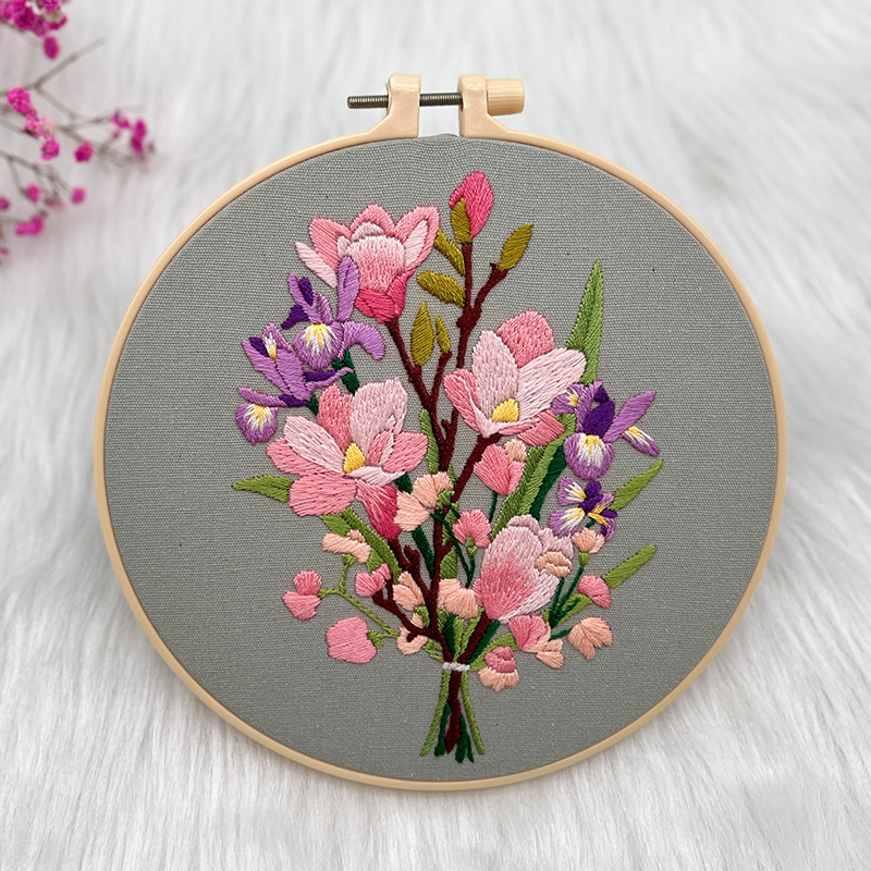 Lu hímzés DIY készlet – európai stílusú 3D textilhímzés kezdőknek