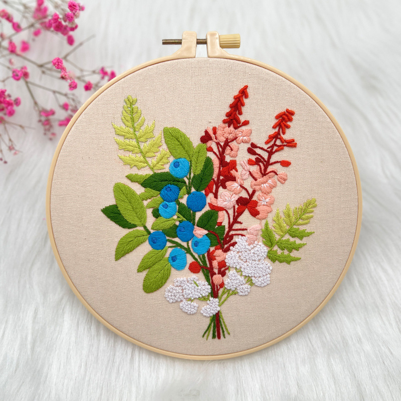 Lu hímzés DIY készlet – európai stílusú 3D textilhímzés kezdőknek