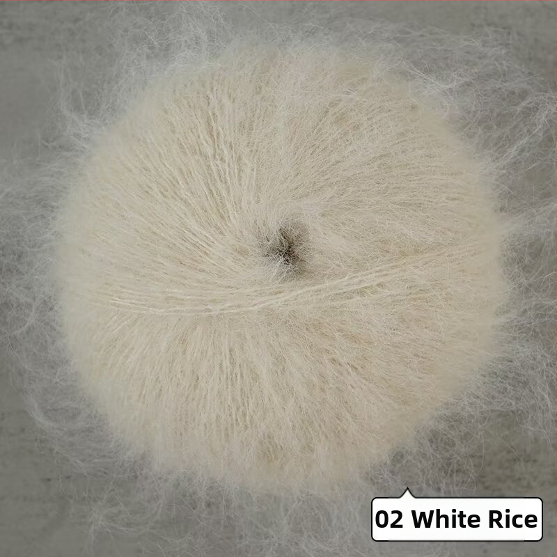 Keverék fonal kézi kötéshez – alpakka és mohír hosszú szálas keverék; gyűrűs sodrás; fonal forma: csoport; Mu Pai