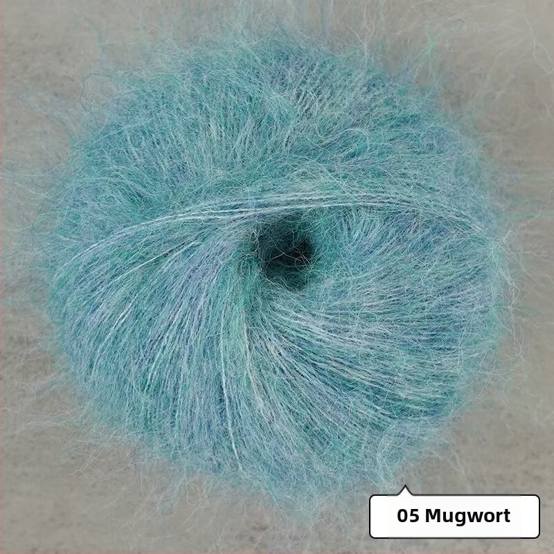 Keverék fonal kézi kötéshez – alpakka és mohír hosszú szálas keverék; gyűrűs sodrás; fonal forma: csoport; Mu Pai