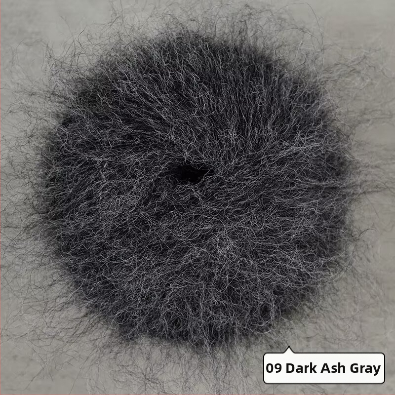 Keverék fonal kézi kötéshez – alpakka és mohír hosszú szálas keverék; gyűrűs sodrás; fonal forma: csoport; Mu Pai