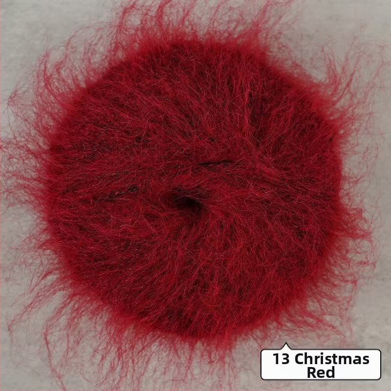 Keverék fonal kézi kötéshez – alpakka és mohír hosszú szálas keverék; gyűrűs sodrás; fonal forma: csoport; Mu Pai