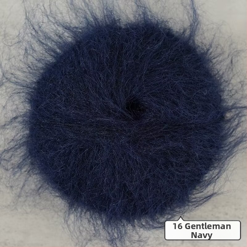 Keverék fonal kézi kötéshez – alpakka és mohír hosszú szálas keverék; gyűrűs sodrás; fonal forma: csoport; Mu Pai