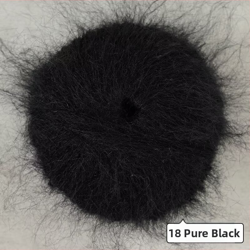 Keverék fonal kézi kötéshez – alpakka és mohír hosszú szálas keverék; gyűrűs sodrás; fonal forma: csoport; Mu Pai