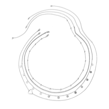 Višeslojni metalni kaiš za struk s resicama i srcolnim dizajnom, elektroplatiranje završetak, legura, ženski etnički stil