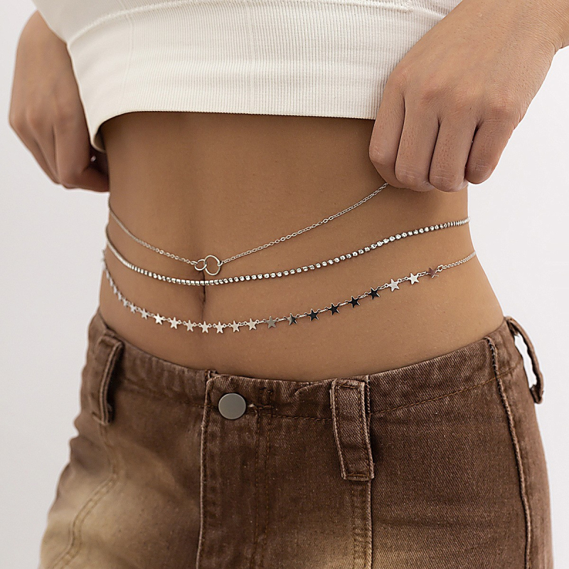 Višeslojni metalni kaiš za struk s resicama i srcolnim dizajnom, elektroplatiranje završetak, legura, ženski etnički stil