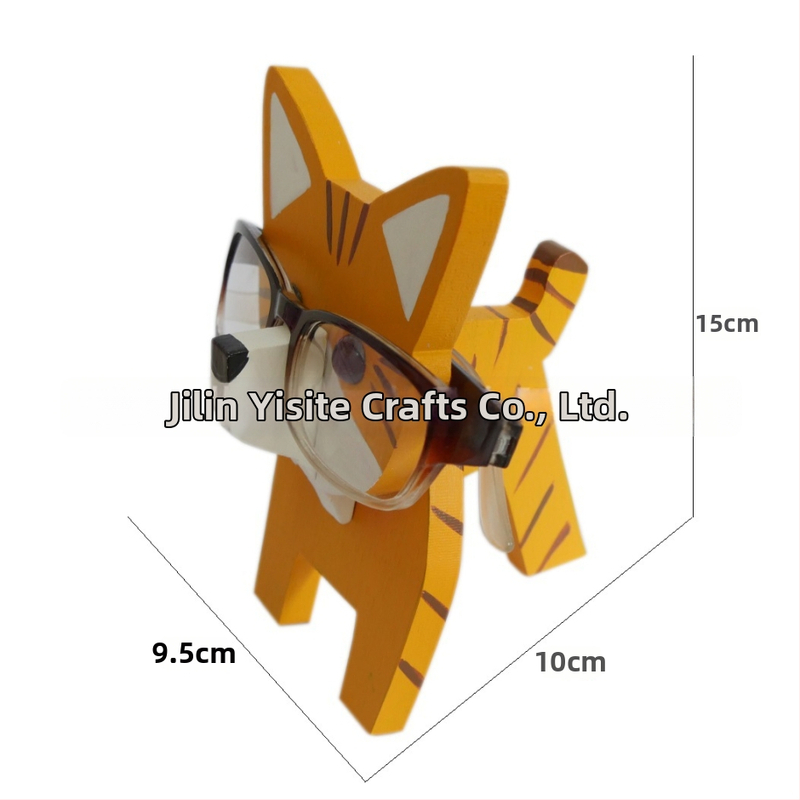 Drevený rám na okuliare so zvieracím motívom, ručne maľovaný, odnímateľný, moderný minimalistický dizajn, personalizácia