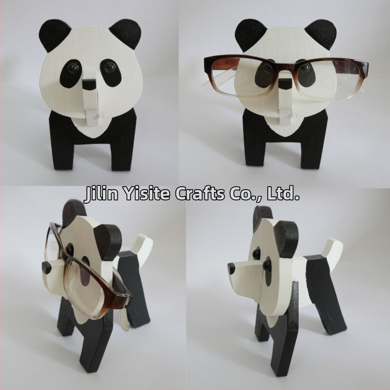 Medinis akių rėmelis su gyvūnų karikatūros motyvu, rankų dažytas, atsiejamas, šiuolaikiškas minimalistinis stilius, pritaikymas