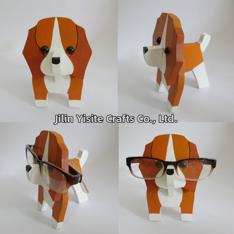 Medinis akių rėmelis su gyvūnų karikatūros motyvu, rankų dažytas, atsiejamas, šiuolaikiškas minimalistinis stilius, pritaikymas
