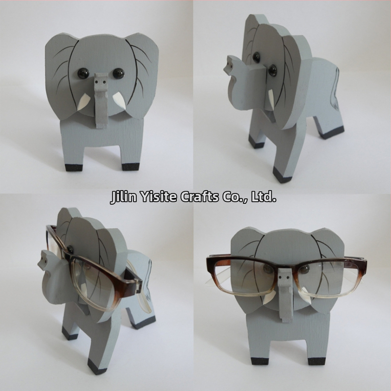 Medinis akių rėmelis su gyvūnų karikatūros motyvu, rankų dažytas, atsiejamas, šiuolaikiškas minimalistinis stilius, pritaikymas