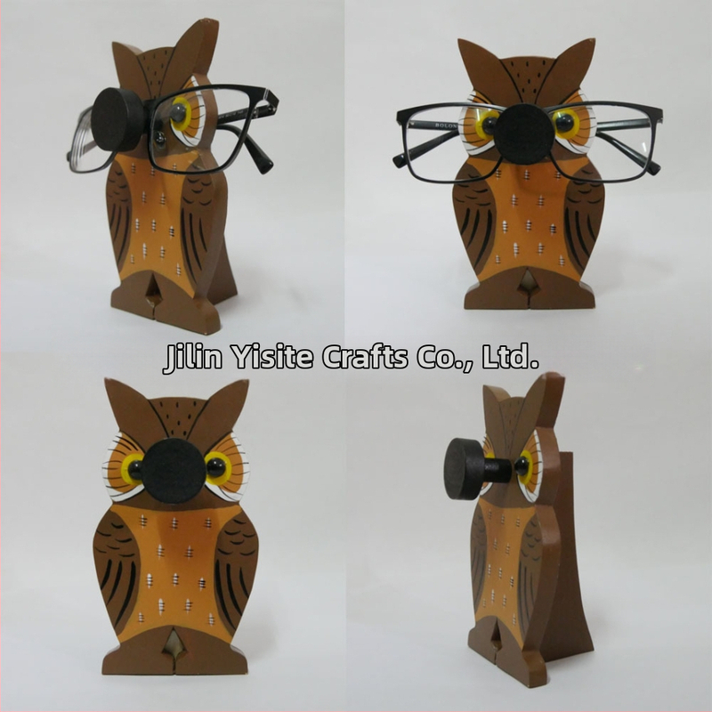 Medinis akių rėmelis su gyvūnų karikatūros motyvu, rankų dažytas, atsiejamas, šiuolaikiškas minimalistinis stilius, pritaikymas