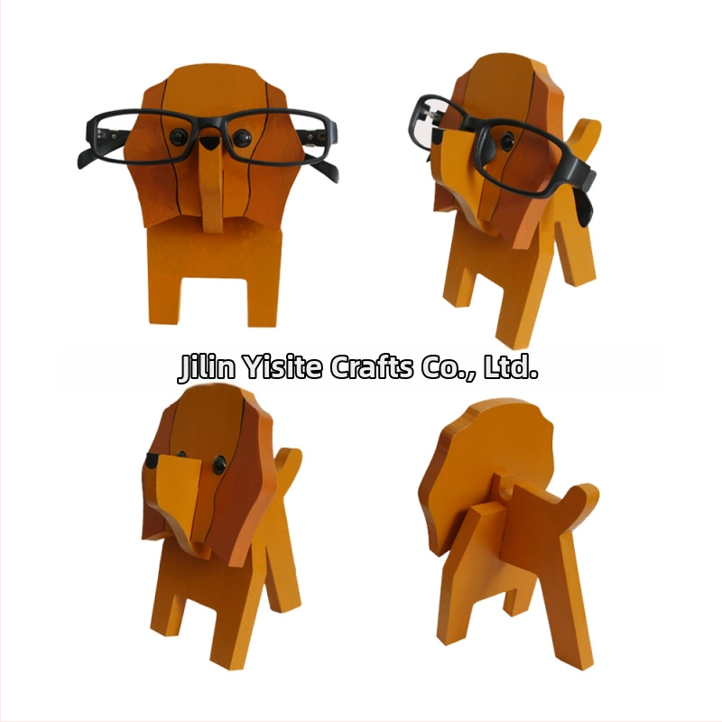 Medinis akių rėmelis su gyvūnų karikatūros motyvu, rankų dažytas, atsiejamas, šiuolaikiškas minimalistinis stilius, pritaikymas