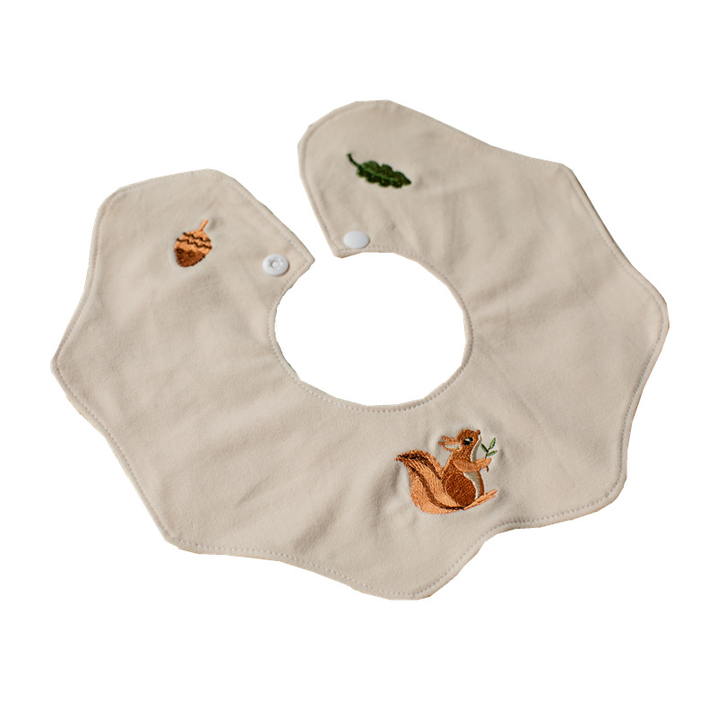 Baby bib s 360° rotacijom, vodootporan materijal od pamuka preko 95%, crtani uzorak, za dob 0–3 godine