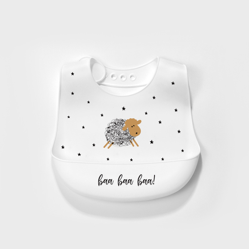Warm Xinbei Silikonska bebina baveta – vodootporna, protiv prljavštine, prehrambeni silikon, unisex, za djecu 0-6 godina