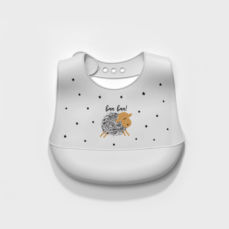 Warm Xinbei Silikonska bebina baveta – vodootporna, protiv prljavštine, prehrambeni silikon, unisex, za djecu 0-6 godina