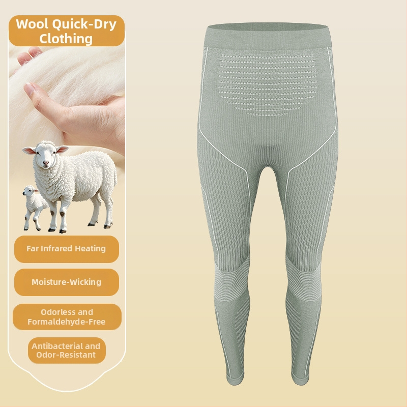 Unisex greitai džiūstantis kombinezonas iš avies vilnos su dryžiu raštu, skirtas lauko žygiams ir slidinėjimui, drėgmės šalinimas, žiemos- pavasario- rudens sezonams