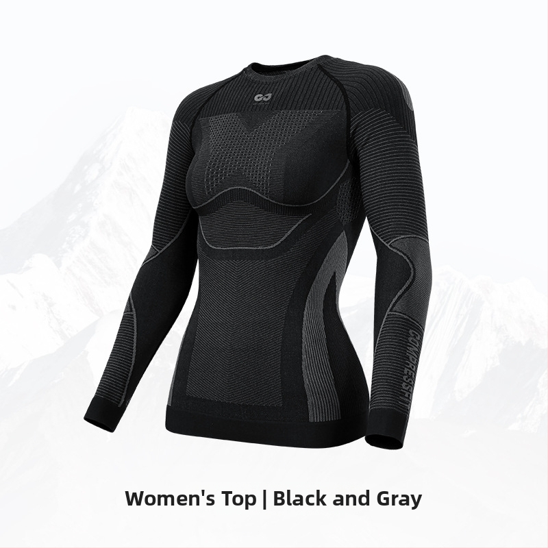 Unisex greitai džiūvantis lauko komplektas – nailono/elastano audinys, dryžių raštas, žiemai, pavasariui ir rudeniui; tinka bėgimui, važiavimui dviračiu, žygiams ir slidinėjimui