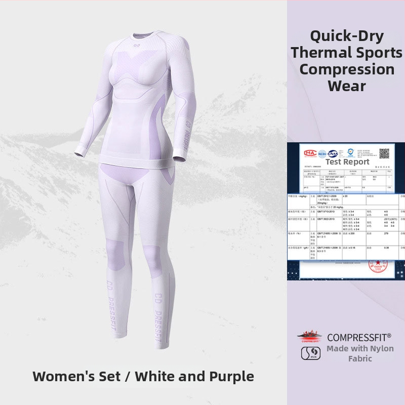 Unisex greitai džiūvantis lauko komplektas – nailono/elastano audinys, dryžių raštas, žiemai, pavasariui ir rudeniui; tinka bėgimui, važiavimui dviračiu, žygiams ir slidinėjimui