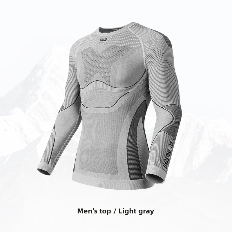 Unisex greitai džiūvantis lauko komplektas – nailono/elastano audinys, dryžių raštas, žiemai, pavasariui ir rudeniui; tinka bėgimui, važiavimui dviračiu, žygiams ir slidinėjimui