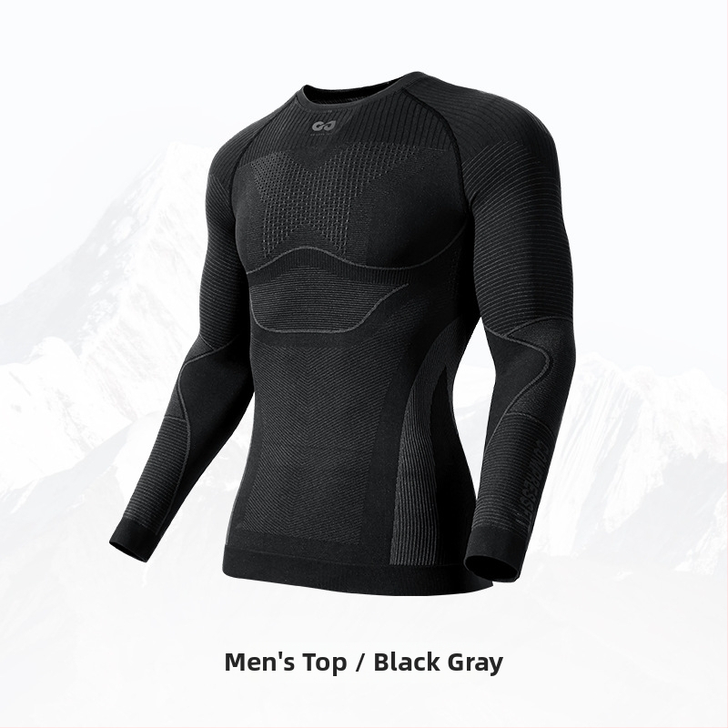 Unisex greitai džiūvantis lauko komplektas – nailono/elastano audinys, dryžių raštas, žiemai, pavasariui ir rudeniui; tinka bėgimui, važiavimui dviračiu, žygiams ir slidinėjimui