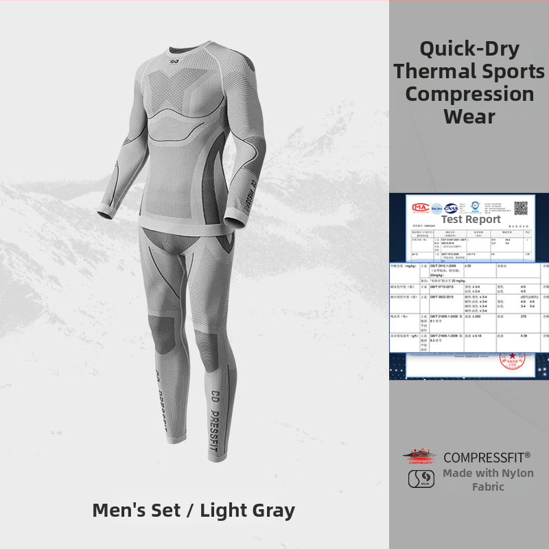 Unisex greitai džiūvantis lauko komplektas – nailono/elastano audinys, dryžių raštas, žiemai, pavasariui ir rudeniui; tinka bėgimui, važiavimui dviračiu, žygiams ir slidinėjimui