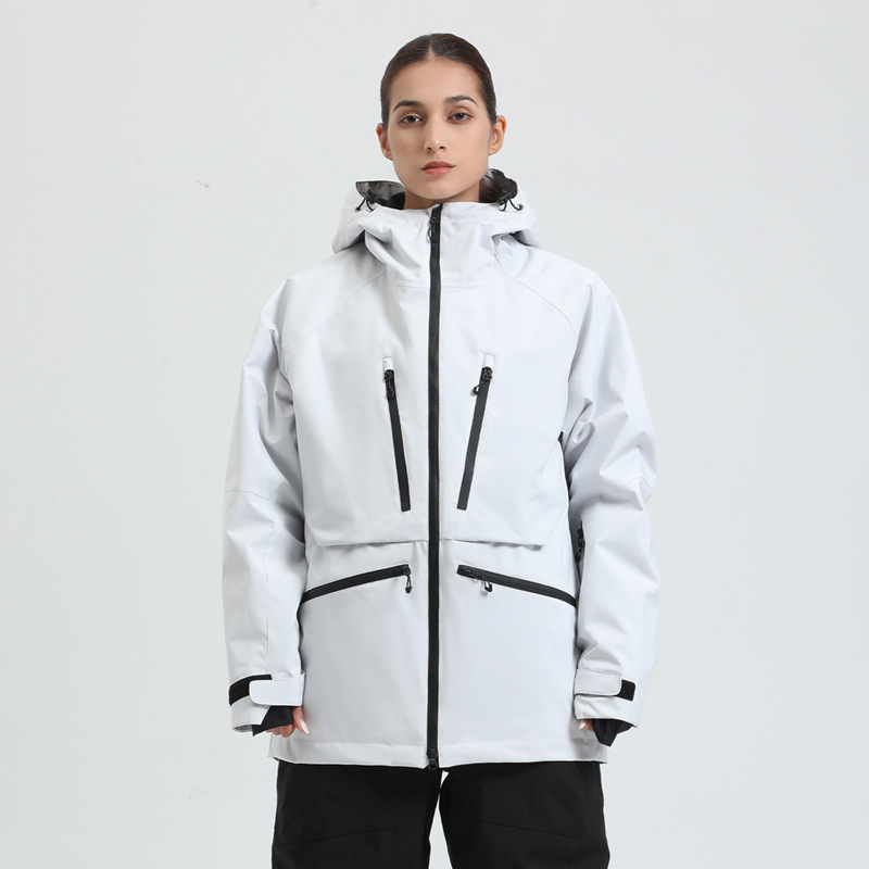 Unisex slēpošanas kombinezons: elpojošs, ūdensnecaurlaidīgs 15000, pret vēju, silts, poliesteru oderējums