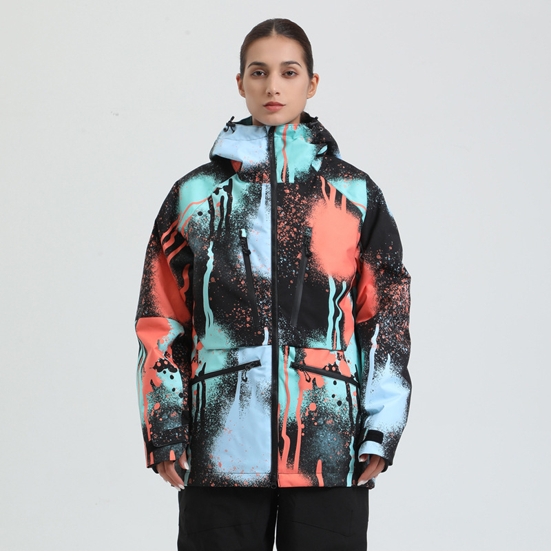 Unisex slēpošanas kombinezons: elpojošs, ūdensnecaurlaidīgs 15000, pret vēju, silts, poliesteru oderējums