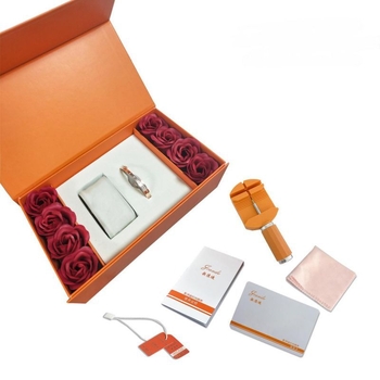 JRANDE κουτί για ρολόγια με διπλό καπάκι, συσκευασία δώρου, διαθεσιμότητα προσωποποίησης, 50 τεμάχια