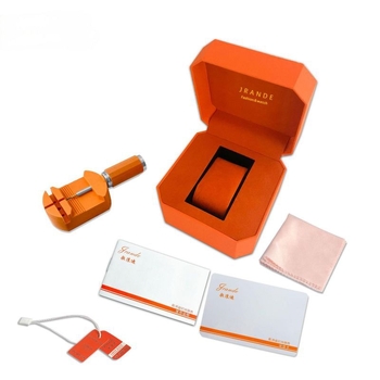 JRANDE κουτί για ρολόγια με διπλό καπάκι, συσκευασία δώρου, διαθεσιμότητα προσωποποίησης, 50 τεμάχια