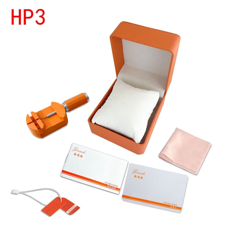 JRANDE κουτί για ρολόγια με διπλό καπάκι, συσκευασία δώρου, διαθεσιμότητα προσωποποίησης, 50 τεμάχια